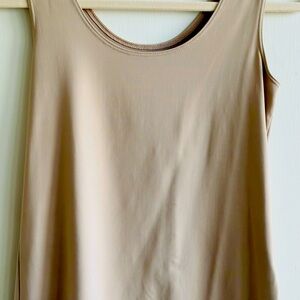 Women's Tan Sleeveless Top